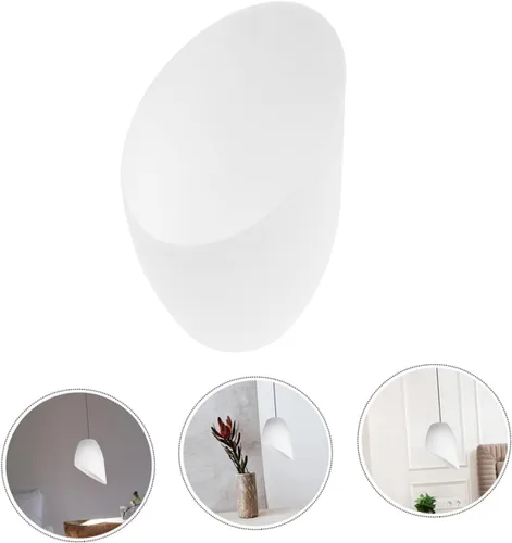 Miniatura 9 de Paquete de 5 pantallas de lámpara de herradura para lámparas de piso y mesa con agujero central de 1 1/4 pulgadas, pantallas blancas de repuesto