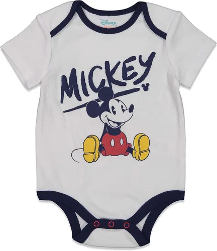 Miniatura 4 de Disney Mickey Mouse - Conjunto de 4 piezas de camiseta y body para bebé recién nacido a bebé