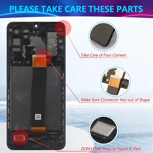 Miniatura 5 de para Samsung Galaxy A32 5G A326U Pantalla de reemplazo LCD para Samsung Galaxy A32 5G A326U LCD táctil Asamblea reemplazo con kit