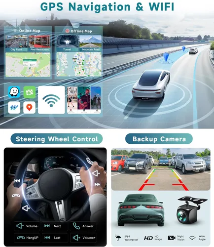 Miniatura 7 de 4G+64G para Ford F-150 2009-2012 Actualización de radio de coche con DSP inalámbrico Carplay Android Auto, Sellrich 9 pulgadas 1280P pantalla táctil