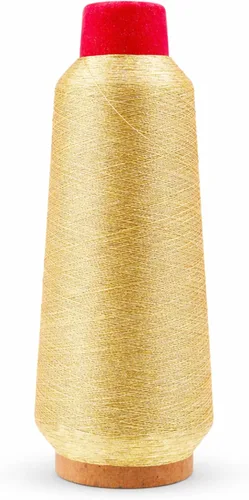 Miniatura 30 de Mandala Crafts Juego de hilo de bordado dorado antiguo metálico – 3281 yardas de hilo dorado antiguo para máquina de coser a mano, aguja de punto