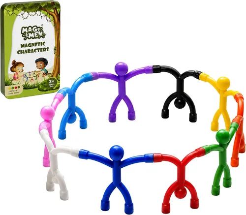 Miniatura 10 de MAGMEN Juguetes Magnéticos Fidget Fuertes para Niños y Adultos - Paquete de 20 Juguetes Sensoriales para TDAH Autismo Ansiedad - Set de Construcción