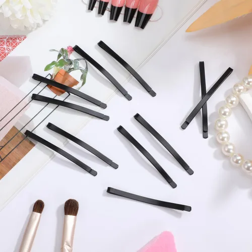 Miniatura 7 de COHEALI 50 horquillas negras para el cabello, pinzas de metal de 2.36 pulgadas a granel, horquillas antideslizantes profesionales para mujeres
