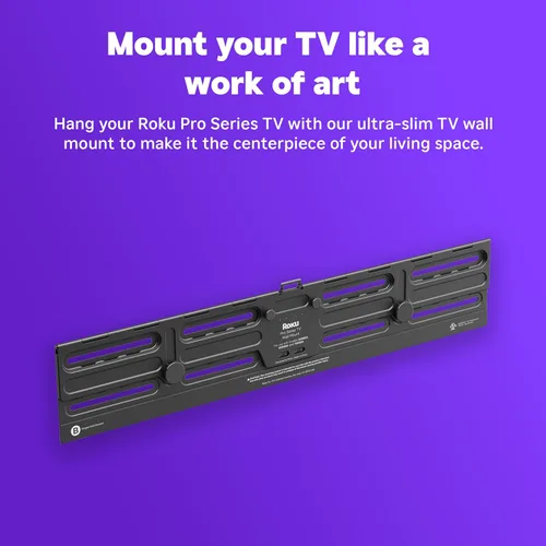 Miniatura 5 de Roku Smart TV 2025 – Serie Pro de 55 pulgadas, TV Mini-LED – RokuTV con Control Remoto por Voz Retroiluminado Pro Kit de Montaje en Pared para TV
