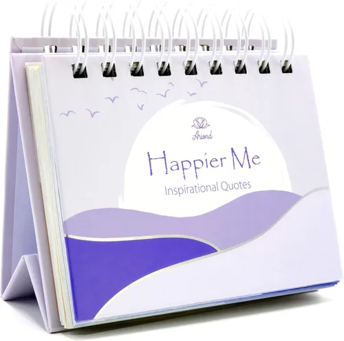 Calendario motivacional diario con citas inspiradoras, regalos inspiradores para mujeres, decoración de escritorio inspiradora para mujer Lavanda