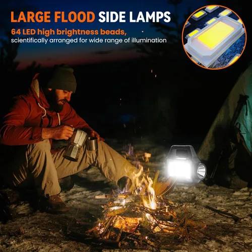 Miniatura 5 de linterna solar, linterna multifuncional solar, linterna LED, cargador de teléfono celular, carga USB, adecuada para el hogar, pesca, camping al aire