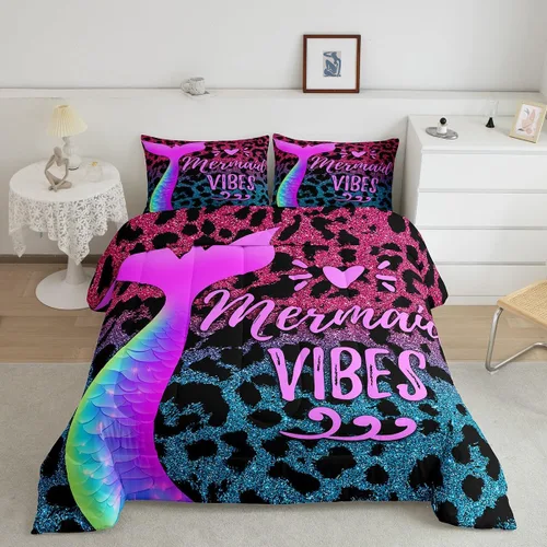 Miniatura 23 de Erosebridal Juego de ropa de cama de guitarra, juego de edredón de notas musicales de mariposa, tamaño individual, juego de edredón de música hip