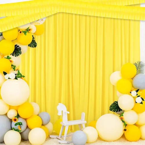 Miniatura 6 de Paquete de 6 guirnaldas de flecos de papel de aluminio de 10 pies, pancarta metálica de oropel para colgar en la pared, cortinas de fondo