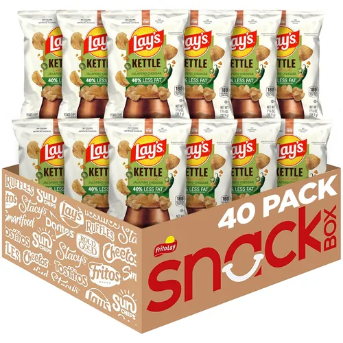 Miniatura 8 de Lay's Kettle Cooked - Papas fritas sabor jalapeño, 0.85 onzas (paquete con 40 unidades)