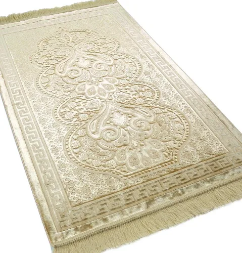 Miniatura 3 de Modefa Alfombra de oración musulmana Islam, juego de regalos de Ramadán con alfombrilla de oración y cuentas de oración Tasbih, regalos islámicos