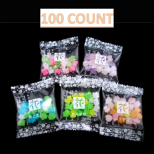 Miniatura 2 de MARUTA Candy Konpeito, Hanatsume, caramelo de azúcar japonés, 0.2oz 50count
