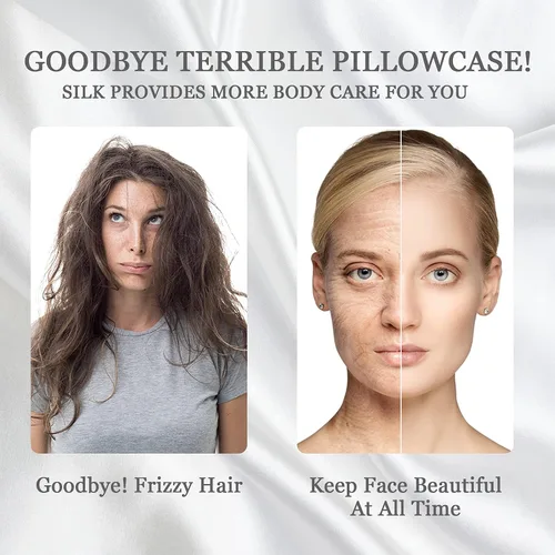 Miniatura 3 de MANSPHIL Funda de almohada de seda de morera 6A estándar gris para cabello y piel, suave y refrescante, 22 momme fundas de almohada 100% seda