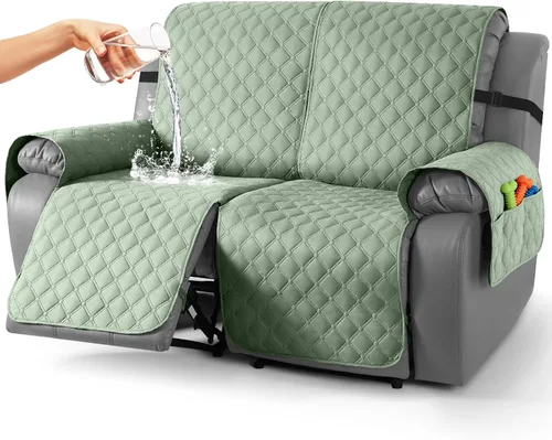 Miniatura 66 de TAOCOCO Fundas reclinables 100% impermeables, con correas para las piernas, funda de sofá reclinable reversible para silla reclinable, protector