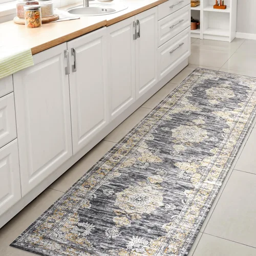 Miniatura 13 de JONATHAN Y Bausch - Alfombra lavable a máquina de 2 x 8 pies, felpilla envejecida y bohemia para sala de estar, dormitorio, cocina, oficina, fácil