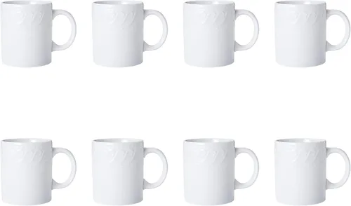 Miniatura 10 de Pfaltzgraff Sylvia - Juego de vajilla de 32 piezas en color blanco, servicio para 8, platos, cuencos y tazas de gres resistente, aptos