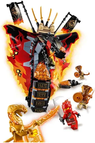 Miniatura 5 de LEGO NINJAGO Colmillo de Fuego 70674 - Juego de construcción de juguetes de acción de serpiente con lanzadardos y personajes de minifiguras ninja