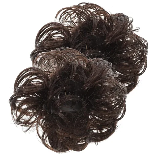 Miniatura 13 de OSALADI Pinzas para el cabello rizado, 2 piezas, pinza de pinza de peluca, moño de pelo falso de fibra As Shown 5