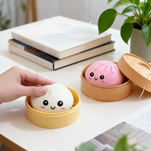 Miniatura 4 de Juguete sensorial misterioso y esponjoso, para aliviar el estrés y la ansiedad, para niños y adultos, lindo juguete para apretar, cesta de Pascua