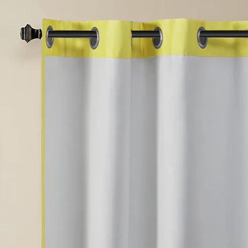 Miniatura 4 de Juego de cortinas Alex con arandelas y diseño chevrón
