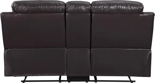 Miniatura 12 de Blackjack Furniture Andrews - Sofá reclinable de cuero tapizado con cabeza de clavos tradicional tapizada con tapizado y ribeteado, sofá biplaza