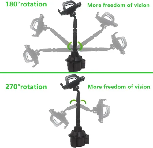 Miniatura 5 de Soporte universal para teléfono para carrito de golf, soporte universal para todos los teléfonos celulares de 4.7 a 6.8 pulgadas, compatible
