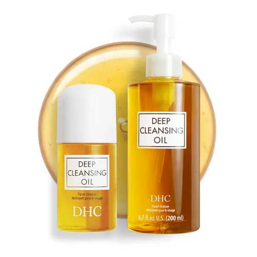 DHC Aceite de Limpieza Profunda y Tamaño de Viaje, Aceite Limpiador Facial, Desmaquillante, Limpia sin Obstruir los Poros, Libre de Residuos, Sin