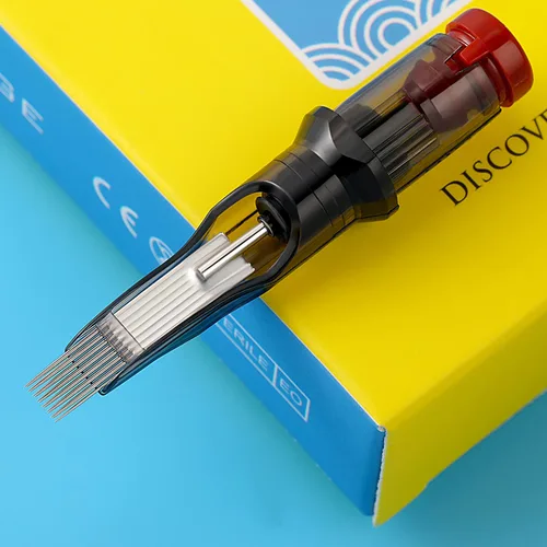 Miniatura 4 de Cartuchos de aguja de tatuaje DESCUBRE 20 cartuchos desechables de aguja de tatuaje con cartuchos de seguridad de membrana, paquete estándar Magnum