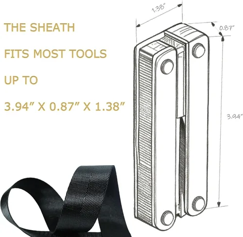 Miniatura 5 de Tijeras y alicates multiherramienta 21 en 1 con cortadores de tungsteno, autobloqueo Kit EDC duradero y resistente para camping, reparación, Negro