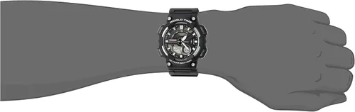 Miniatura 2 de Reloj negro de cuarzo analógico y digital AEQ110W-1AV para hombres marca Casio