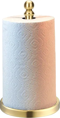 Miniatura 8 de Exilon Soporte para toallas de papel para encimera con base de mármol pesado, soporte de rollo de papel de pie para cocina y baño, con base pesada