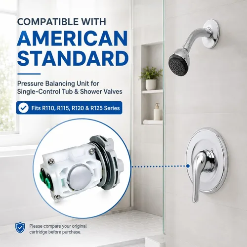 Miniatura 7 de ALITZ Cartucho de ducha de equilibrio de presión de repuesto para American Standard M952100-0070A, compatible con válvula de ducha R110 R115 R120