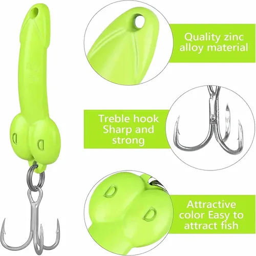 Miniatura 5 de 5 cucharas de pesca señuelo para trucha, salmón, anzuelos agudos de pesca, anzuelos giratorios, ganchos de pesca de aleación de zinc de metal duro