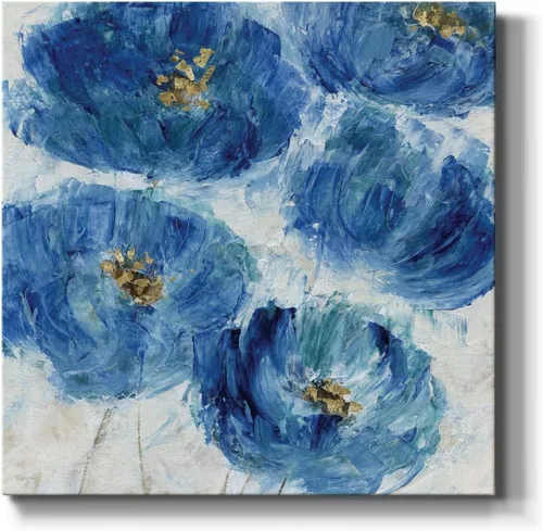 Miniatura 18 de WEXFORD HOME Cuadro Premium en Lienzo con Envoltura de Galería Floral Multicolor para Pared, Arte Abstracto Floral Romántico Moderno, Impresión