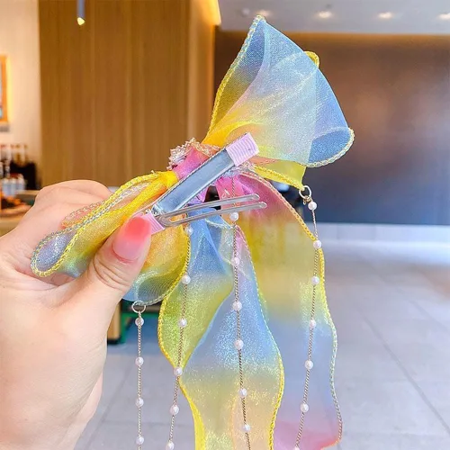 Miniatura 4 de Seashell - Pinzas para el cabello de estrella de mar para niñas, 8 piezas de pinzas de pelo de color princesa sirena, horquilla para el cabello