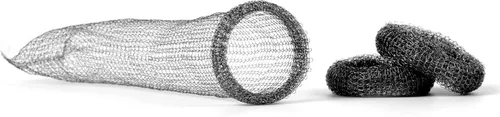 Miniatura 3 de Trampas de pelusa de acero inoxidable para lavadora, 12 trampas de pelusa para manguera de lavadora con 12 bridas para cables, filtro de malla