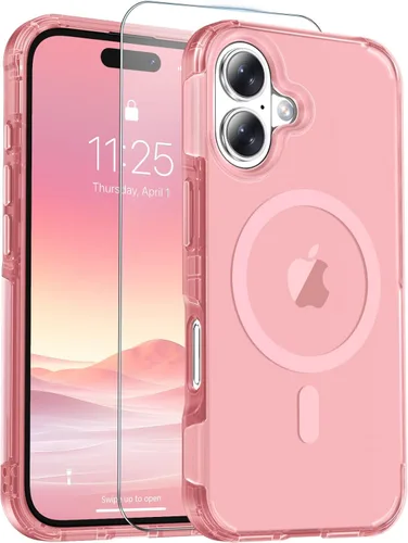 Miniatura 10 de jaroco Funda magnética para iPhone 11 con protector de pantalla, protección resistente, compatible con MagSafe, protección contra caídas de grado