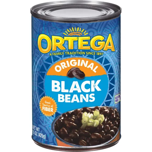 Ortega frijoles negros, 15 onzas (Paquete de 12)