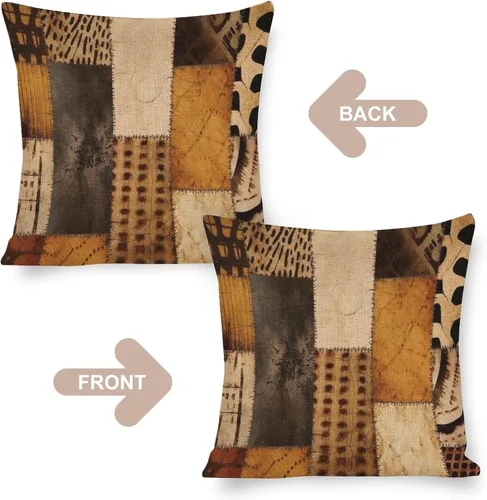Miniatura 3 de Fundas de almohada decorativas con patrón de tribu secreta en estilo bohemio, funda de almohada inspirada en textiles, fundas de almohada Patrón-5