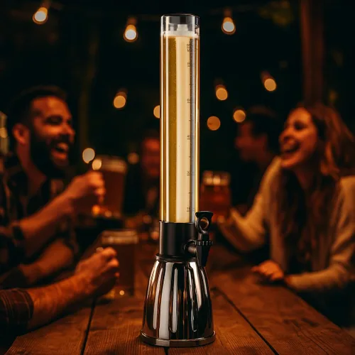 Miniatura 2 de OGGI Beer Tower - Dispensador de bebidas de 88 onzas con espita y tubo de hielo, torre Margarita, torre Mimosa, dispensadores de bebidas perfectos