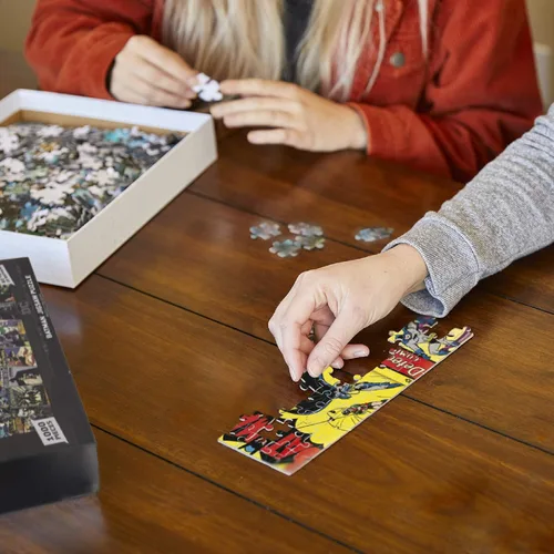 Miniatura 5 de Paladone Batman - Rompecabezas de 1000 piezas, rompecabezas retro de cultura pop, collage de cómics a través del tiempo, amarillo