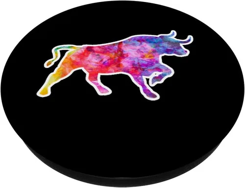 Miniatura 2 de Show Livestock Bulls Vet Tech – PopSockets agarre y soporte para teléfonos y tabletas, Negro