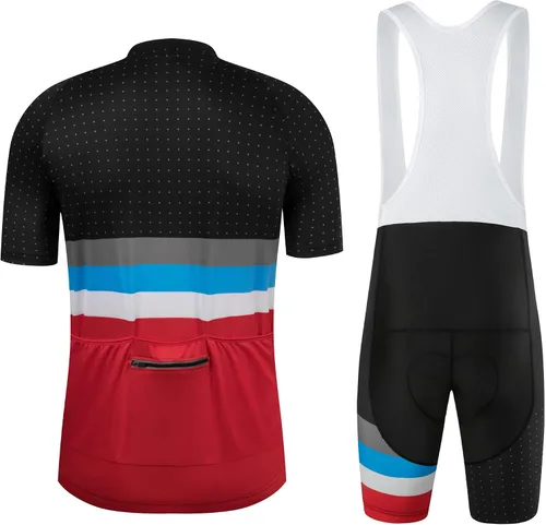 Miniatura 2 de Coconut Ropamo CR - Conjunto de camiseta de ciclismo para hombre de manga corta Jersye kits de ciclismo pantalones cortos con acolchado 3D
