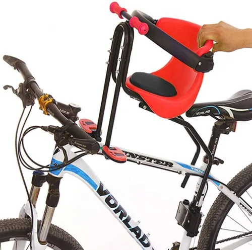 Bicycle Child Seat, Child Seat Bicycle Front with Handle and Pedal, Bearing Weight 20 Kg, Bicycle Seat Children for Mountain Bike, Men's Bikes and
