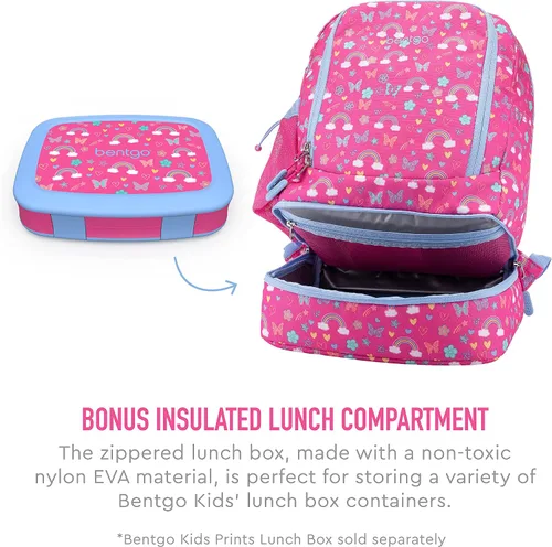 Miniatura 3 de Bentgo Kids Prints 2 en 1 Mochila y lonchera aislada