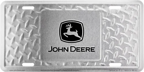Chroma 55011 John Deere Treadplate - Etiqueta metálica estampada, color plateado