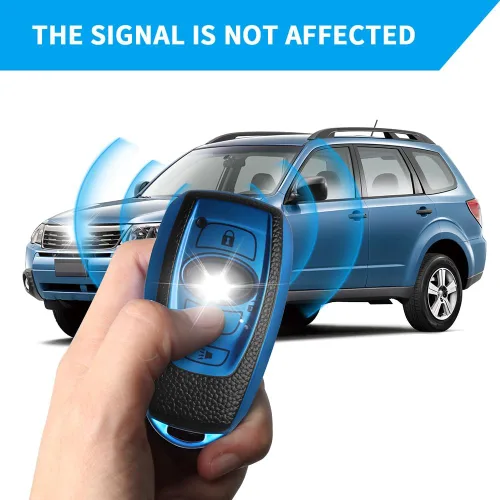Miniatura 5 de QBUC Funda para llavero Subaru con llavero, funda para llavero de automóvil compatible con Subaru Crosstrek Forester Outback Ascent Impreza Legacy