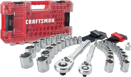 Miniatura 4 de CRAFTSMAN - Juego de herramientas mecánicas Versastack, mando de 1/4 y 3/8 pulgadas, 71 piezas (CMMT45171)