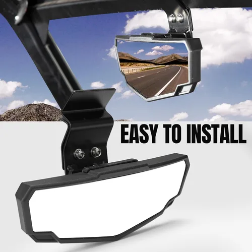Miniatura 6 de A & UTV PRO Espejo retrovisor central para Can-Am Defender MAX Polaris Ranger 570 900 1000 accesorios de tripulación 2015-2024, espejo trasero