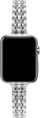 Miniatura 2 de Correa de metal compatible con Apple iWatch de 1.496 pulgadas, 1.575 pulgadas, 1.654 pulgadas, 1.732 pulgadas, correas de repuesto de acero