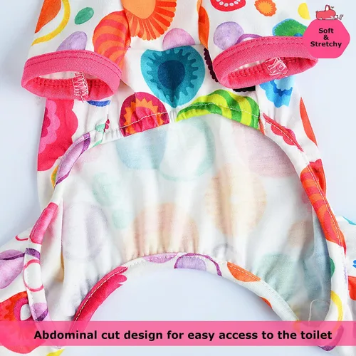 Miniatura 6 de Pijamas para Perros Pjs Ropa Suave y Elástica para Perros Pequeños Niña Niño Perros de Tamaño Mediano Primavera Verano Ropa para Cachorros Mamelucos